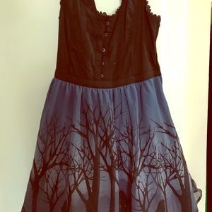 Alice in Wonderland goth dapper day dress